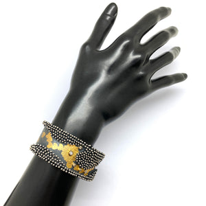 Keum-boo and Diamond Cuff - Pistachios