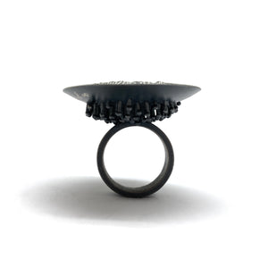 Silver Etched Ring
