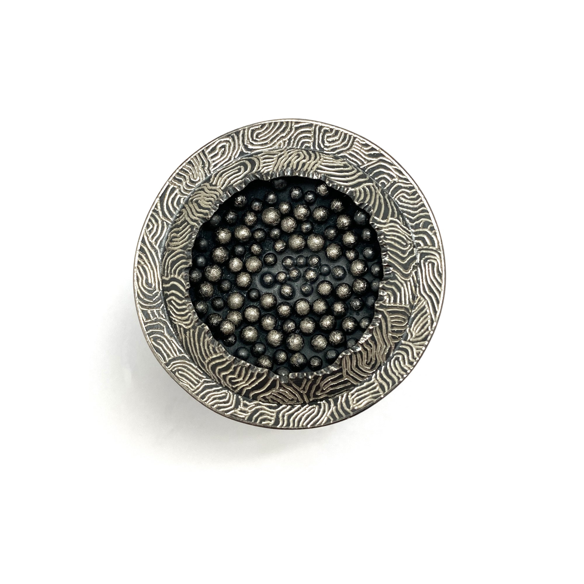 Silver Etched Ring