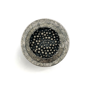 Silver Etched Ring
