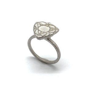 Silver 'Diamond' Ring-Rings-So Young Park-Pistachios