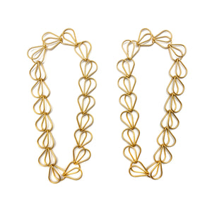 Gold Floral Wreath Dangle