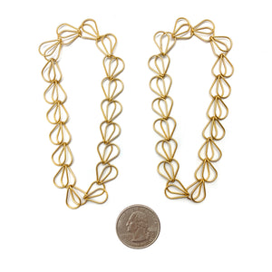 Gold Floral Wreath Dangle