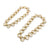 Gold Floral Wreath Dangle