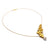 Asymmetrical Floral Pearl Necklace-Necklaces-Bernd Wolf-Pistachios