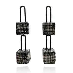 Double Cube Bar Drops-Earrings-Sandra Salaices-Pistachios