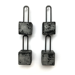 Double Cube Bar Drops-Earrings-Sandra Salaices-Pistachios