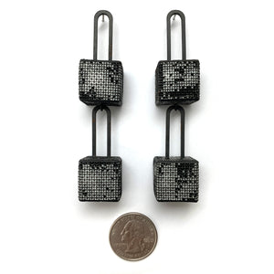 Double Cube Bar Drops-Earrings-Sandra Salaices-Pistachios