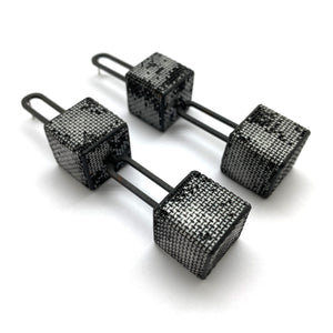 Double Cube Bar Drops-Earrings-Sandra Salaices-Pistachios