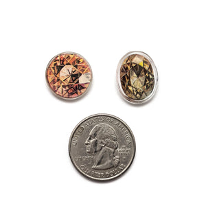 Illustrated Topaz Studs