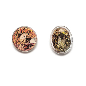 Illustrated Topaz Studs