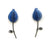 Indigo Blue Blooming Flower Earrings-Earrings-Naoko Yoshizawa-Pistachios