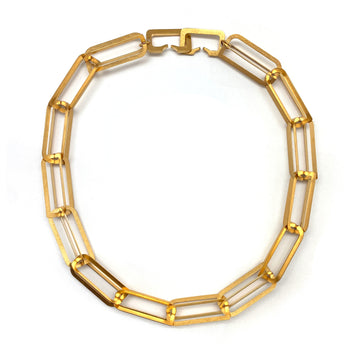 Interlocking Geometric Gold Necklace