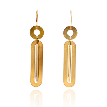 Interlocking Gold Vermeil Earrings