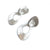 Interlocking Petal Earrings - Small-Earrings-Heather Guidero-Pistachios