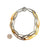 Interlocking Steel and Gold Necklace-Necklaces-Arek Wolski-Pistachios