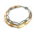 Interlocking Steel and Gold Necklace-Necklaces-Arek Wolski-Pistachios