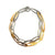 Interlocking Steel and Gold Necklace-Necklaces-Arek Wolski-Pistachios