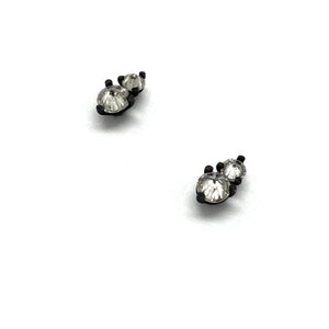 Inverted Double Diamond Earrings-Earrings-Todd Pownell-Pistachios