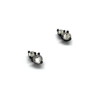 Inverted Double Diamond Earrings