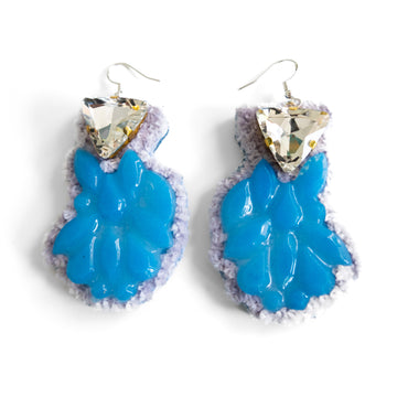 Isabelle Busnel - Blue Triangle Earrings
