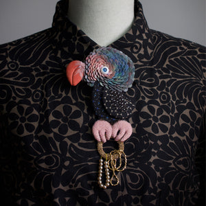 Isabelle Mariana - Bird Oddity II Brooch-Pins-Precious Collective-Pistachios