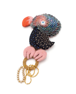 Isabelle Mariana - Bird Oddity II Brooch-Pins-Precious Collective-Pistachios