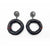 Jina Seo - "Black Donut _ Small"-Earrings-Earrings Galore-Pistachios