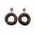Jina Seo - "Brown Donut _ Green Dots"-Earrings-Earrings Galore-Pistachios
