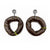 Jina Seo - "Brown Donut _ Yellow Dots"-Earrings-Earrings Galore-Pistachios