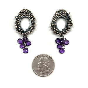 Kinetic Amethyst Earrings-Earrings-So Young Park-Pistachios