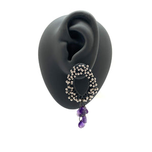 Kinetic Amethyst Earrings-Earrings-So Young Park-Pistachios