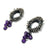 Kinetic Amethyst Earrings-Earrings-So Young Park-Pistachios