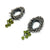 Kinetic Green Onyx Earrings-Earrings-So Young Park-Pistachios