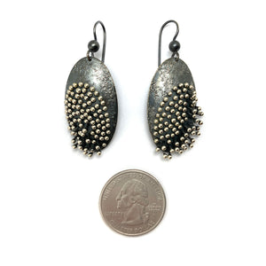 Kinetic Oval Dangle Earrings-Earrings-So Young Park-Pistachios
