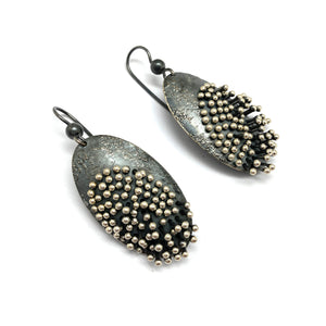 Kinetic Oval Dangle Earrings-Earrings-So Young Park-Pistachios