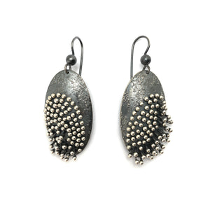 Kinetic Oval Dangle Earrings-Earrings-So Young Park-Pistachios