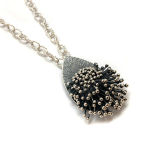 Kinetic Teardrop Pendant-Necklaces-So Young Park-Pistachios