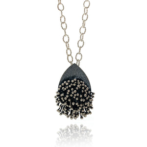 Kinetic Teardrop Pendant-Necklaces-So Young Park-Pistachios