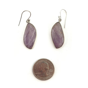 Kunzite Hook Earrings-Earrings-Susanne Kern-Pistachios