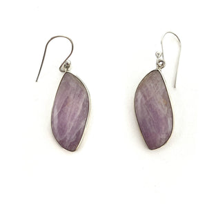 Kunzite Hook Earrings-Earrings-Susanne Kern-Pistachios