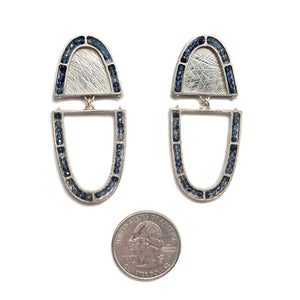 Kyanite Arch Earrings-Earrings-Heather Guidero-Pistachios