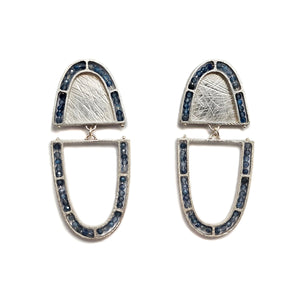 Kyanite Arch Earrings-Earrings-Heather Guidero-Pistachios