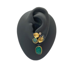 La Dame en Verte Earrings-Earrings-Judith Neugebauer-Pistachios