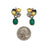 La Dame en Verte Earrings-Earrings-Judith Neugebauer-Pistachios