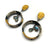 Labradorite Drop Earrings-Earrings-So Young Park-Pistachios