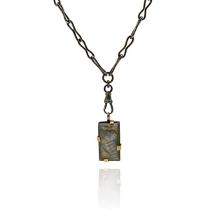 Labradorite Pendant Necklace-Necklaces-Brooke Marks-Swanson-Pistachios