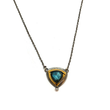 Labradorite and Topaz Necklace