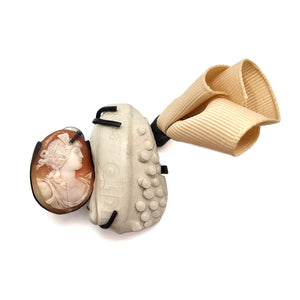 Lady Cameo Brooch Pendant-Pins-Mélanie Denis-Pistachios