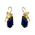 Lapis Leaf Earrings-Earrings-Liaung-Chung Yen-Pistachios